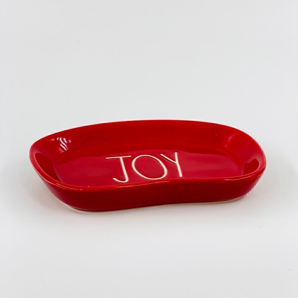 Rae Dunn Red Joy Soap Dish - Picture 3 of 6